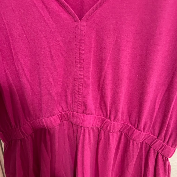 Tiered Pink Dress- Time and Tru- Size XL - Picture 3 of 6